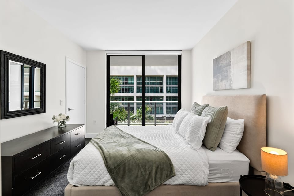Beautiful room with blackout curtains!