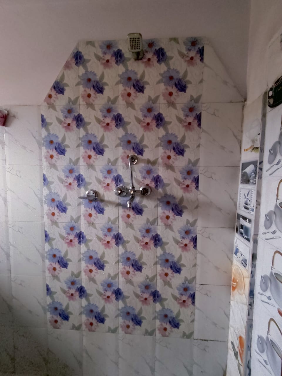 Shower, hair dryer, bidet, toilet paper