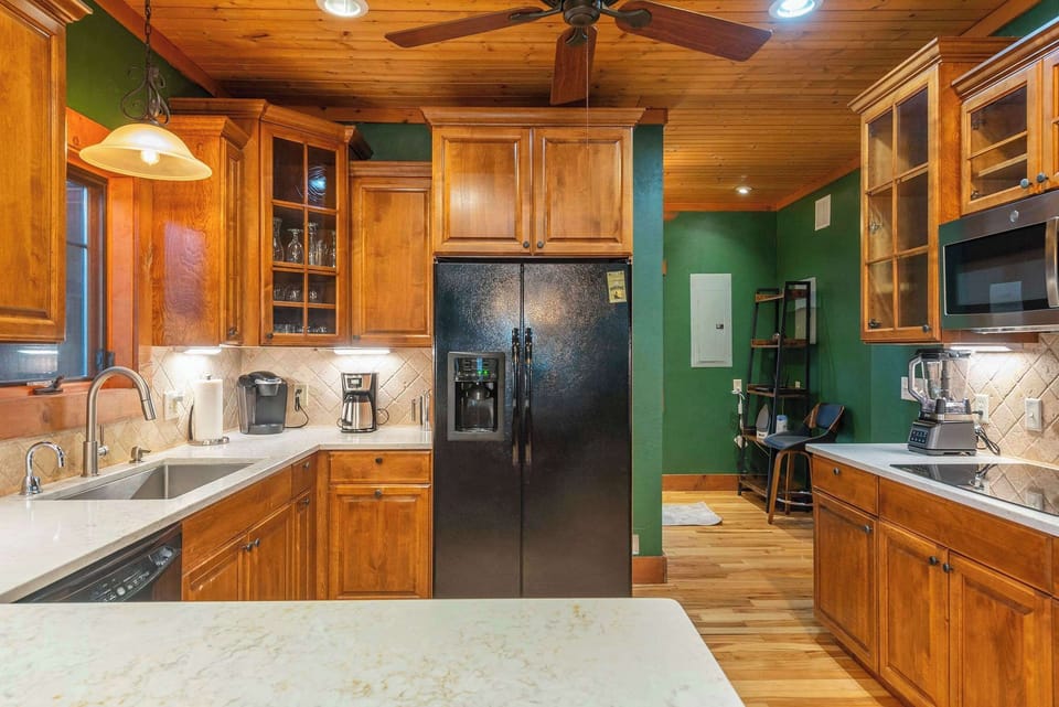 Fully stocked kitchen
