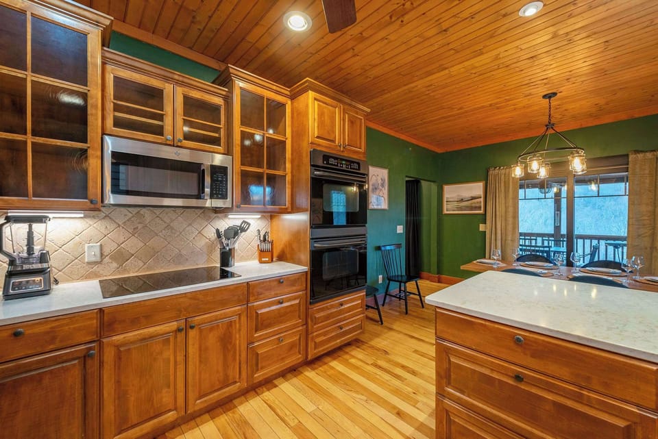 Fully stocked kitchen