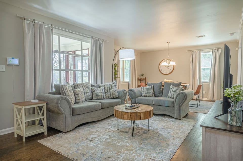 "Our living room is the perfect place to gather with friends and family."

