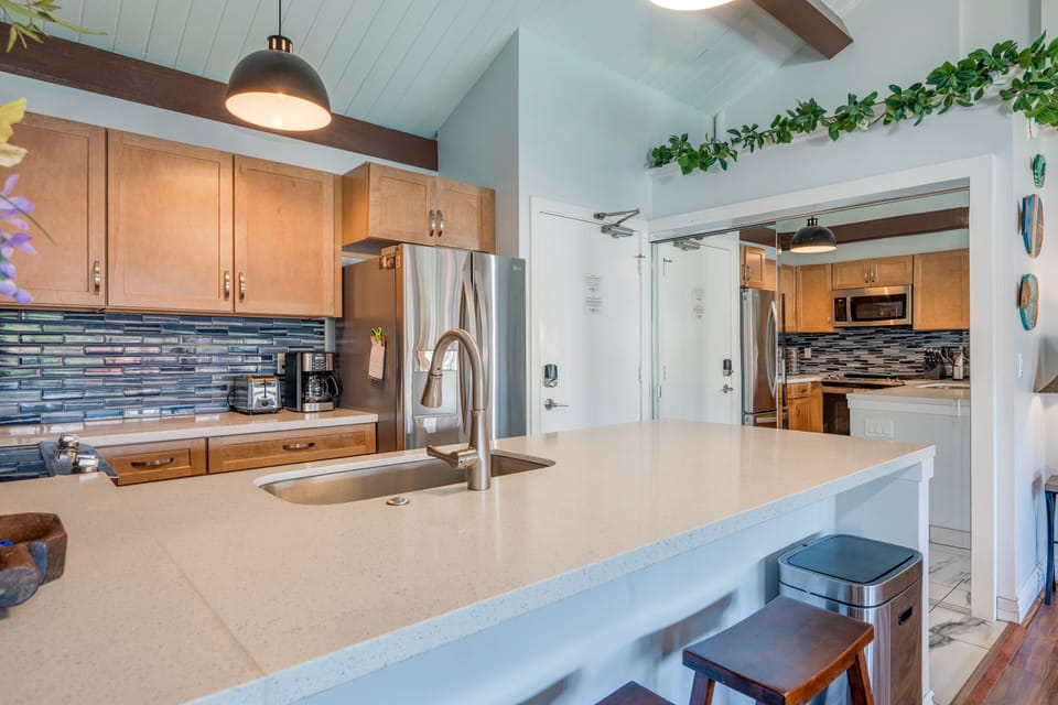Ample counter space