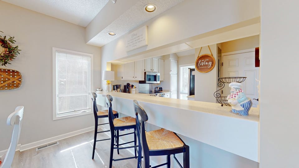 Kitchen with Countertop Seating