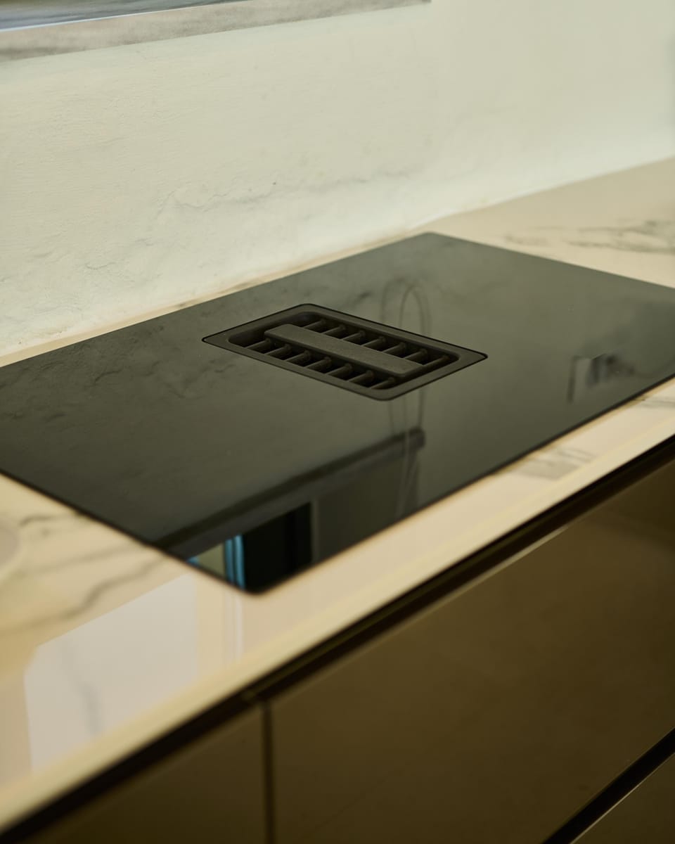 Deluxe Villa | Private kitchen | Full-size fridge, microwave, oven, dishwasher