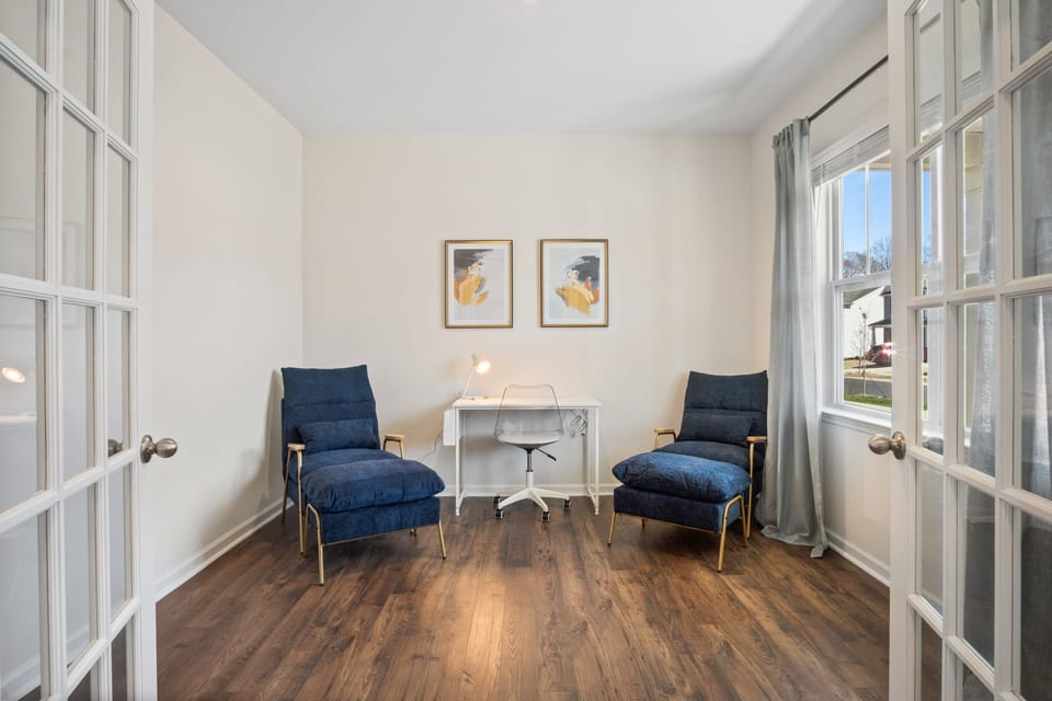 A dedicated workspace, providing a tranquil spot for work or reading.