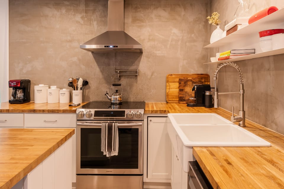 Discover culinary magic in our quaint yet fully-equipped kitchen. 