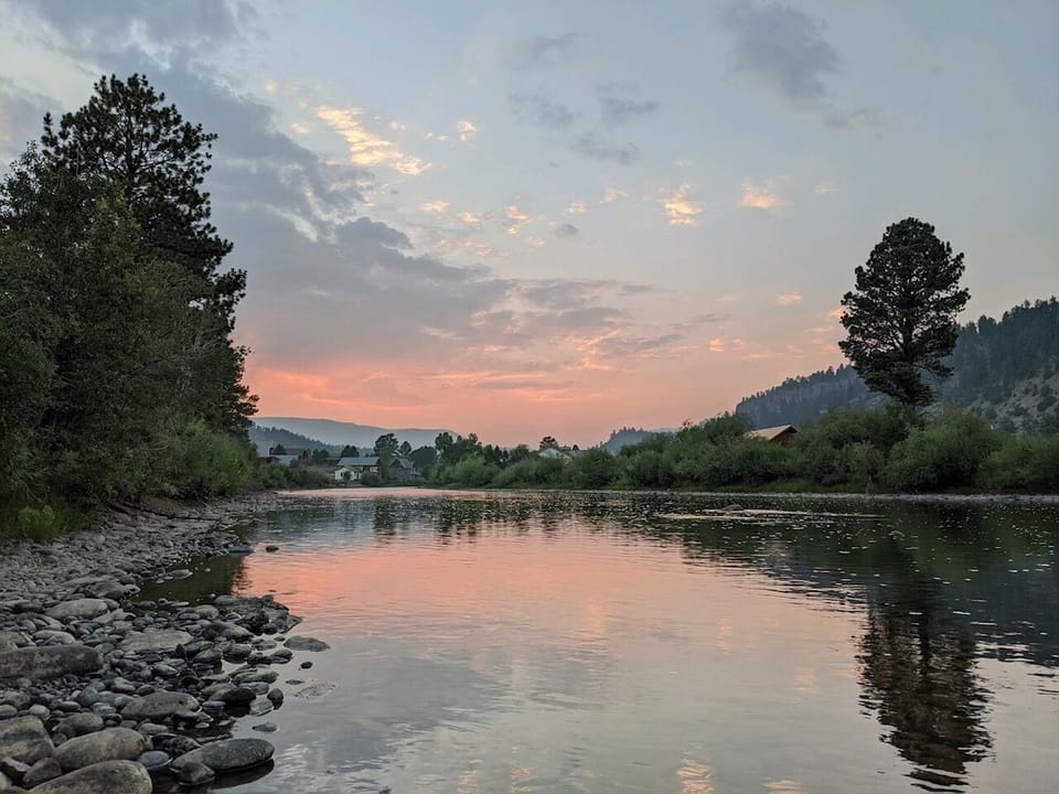 Rio Grande at sunset