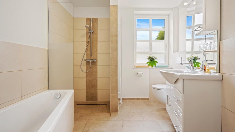 Free toiletries, hair dryer