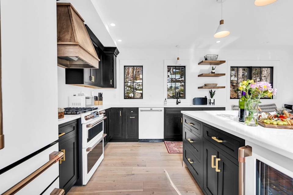 Enjoy the convenience of our well-stocked and organized kitchen."