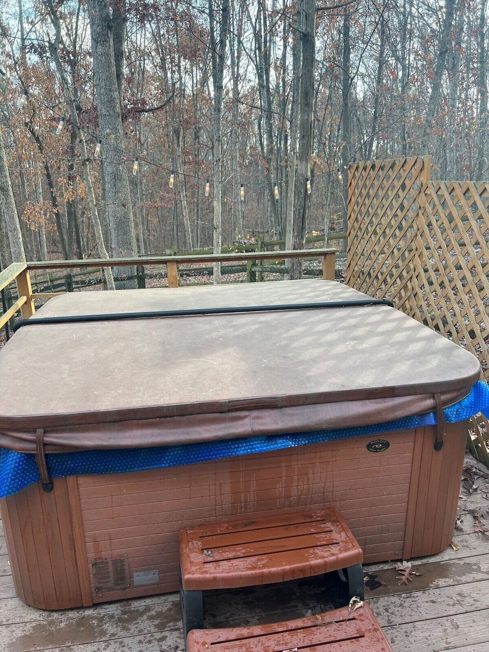 Hot tub covered 