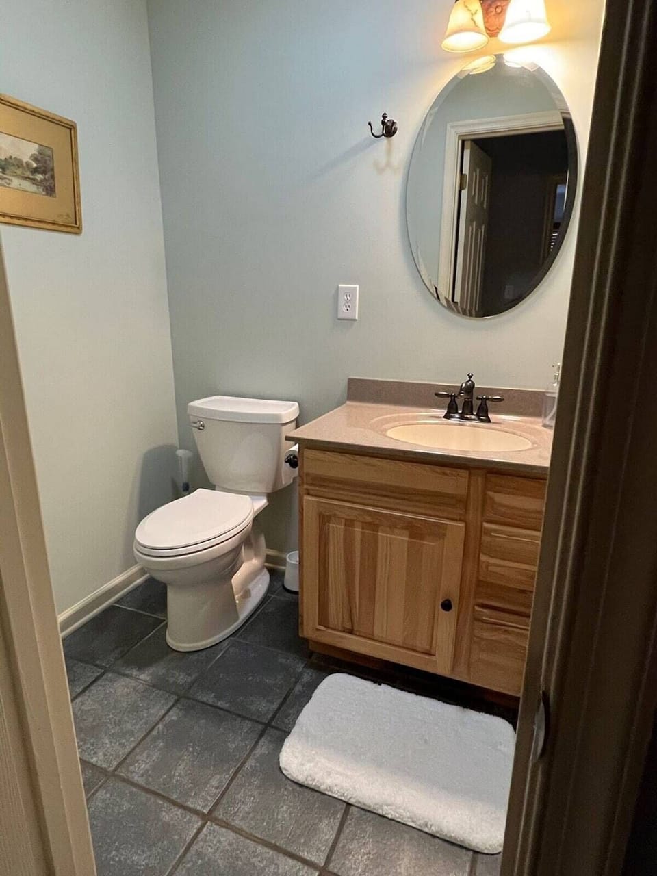main level hall half bathroom 
