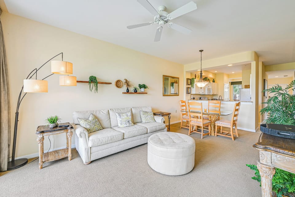Living Space | Central A/C + Heating | Free WiFi