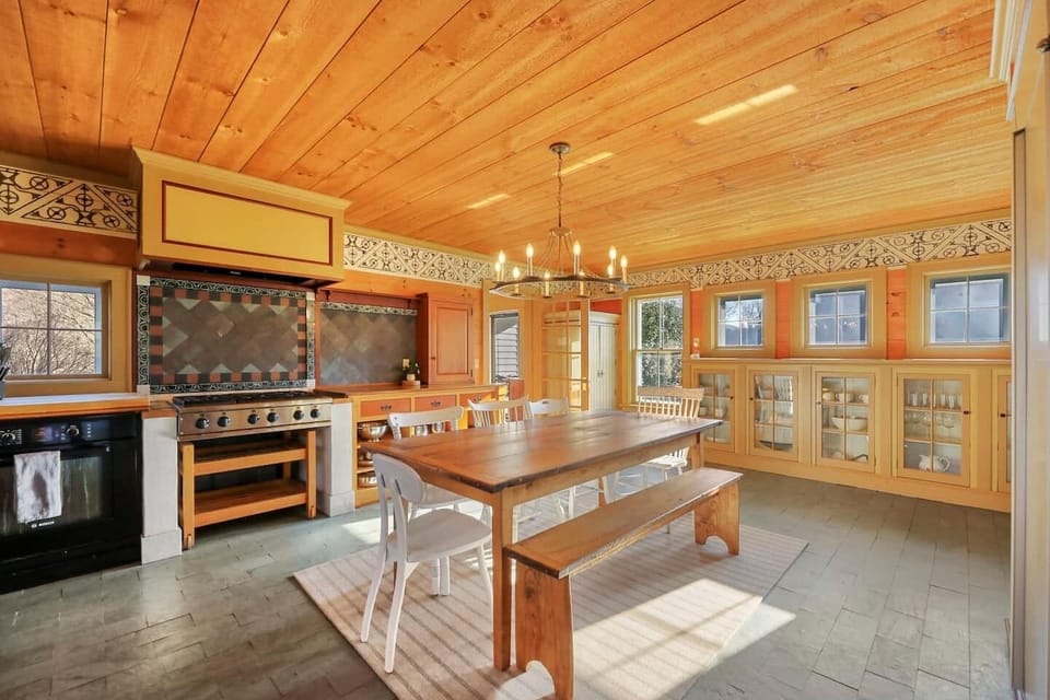 Sunny kitchen with shaker inspired woodwork