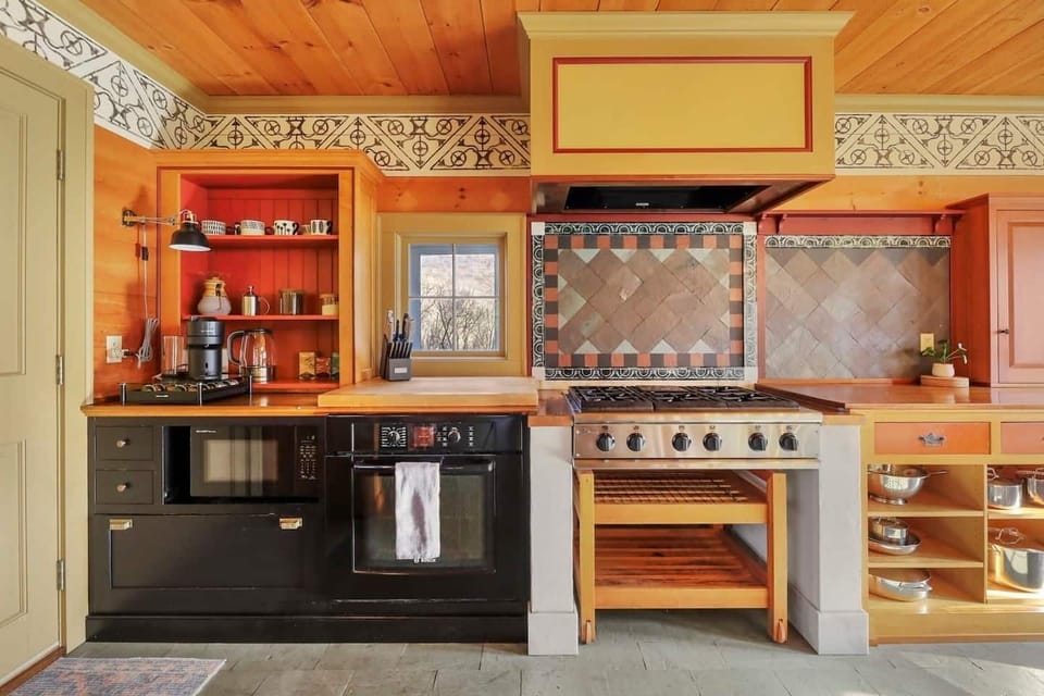 Gas stove, oven and microwave