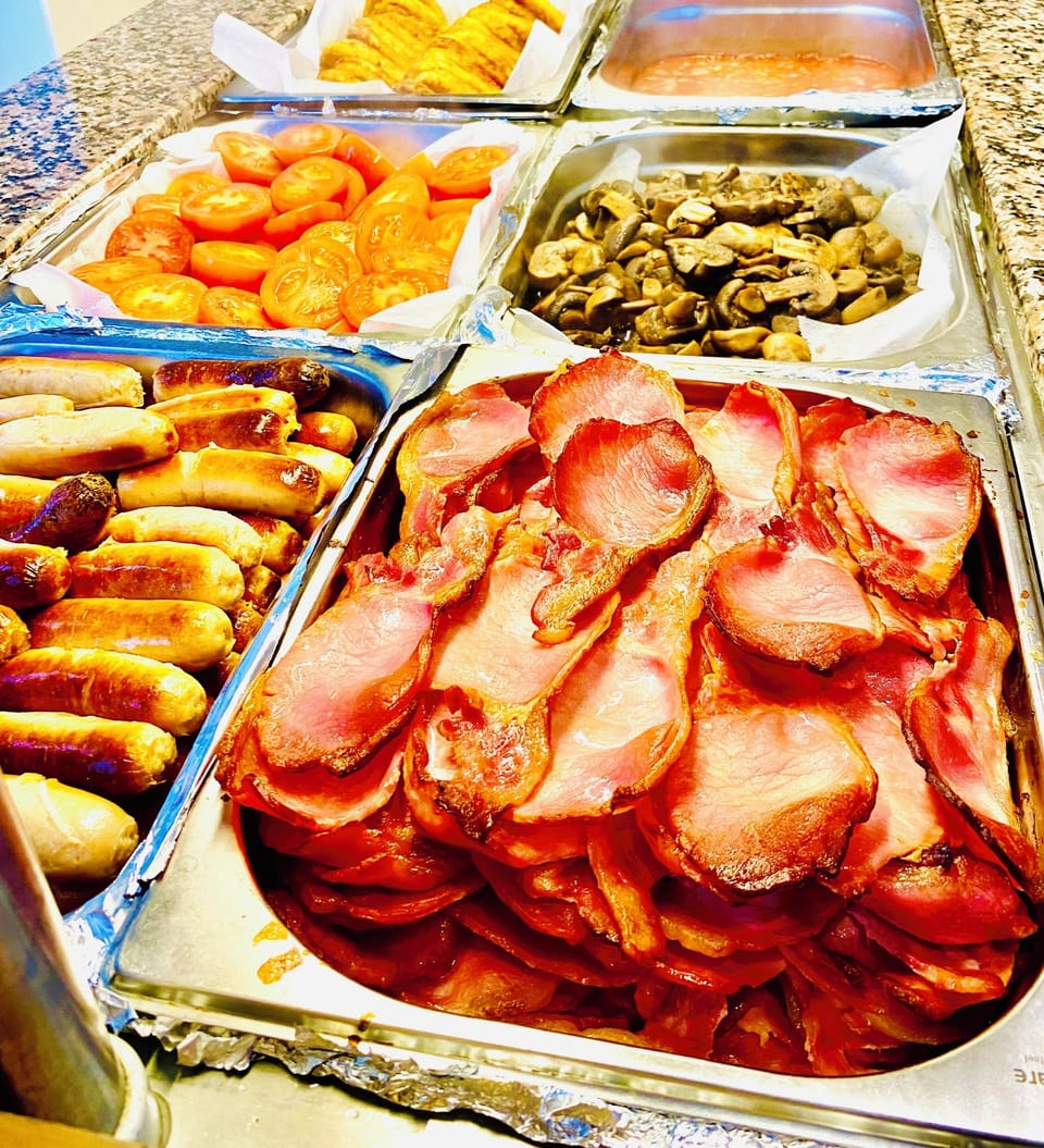 Free daily buffet breakfast