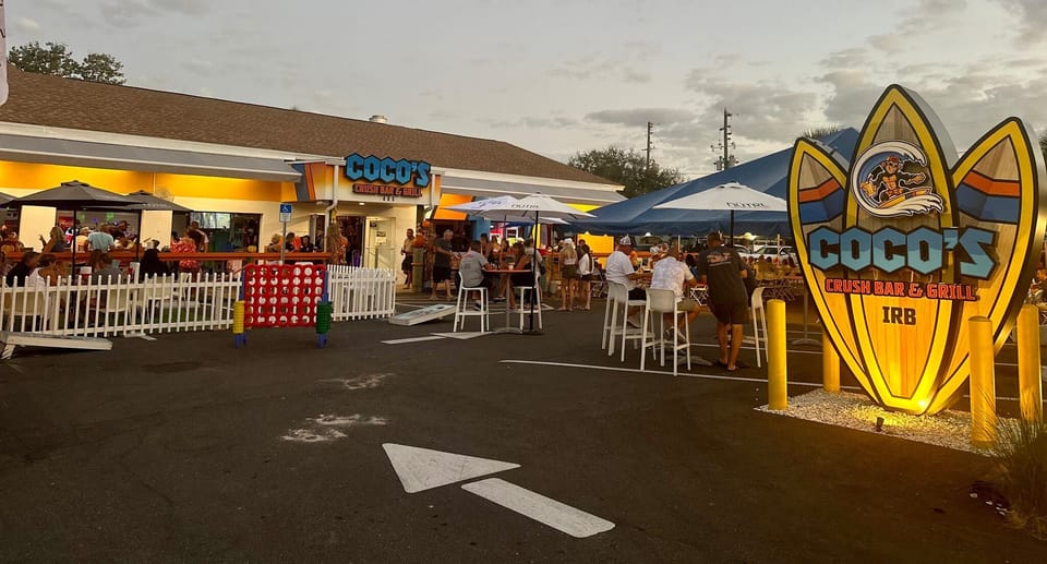 IRB is home to world-recognized restaurants, including Coco’s Crush Bar. Just hop on the golf cart and drive right up!