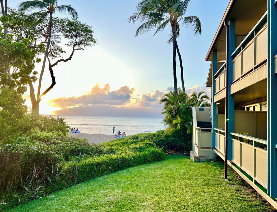 Sunset and ocean view.