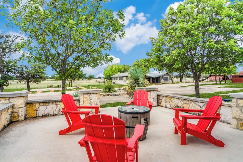 Pecan Fire Pit Area