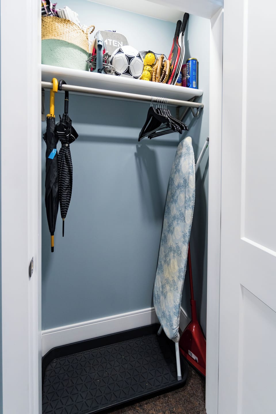 Common closet to store your shoes and jackets