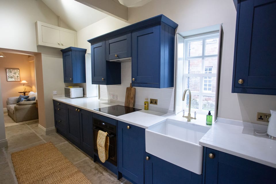 Fridge, dishwasher, electric kettle, toaster