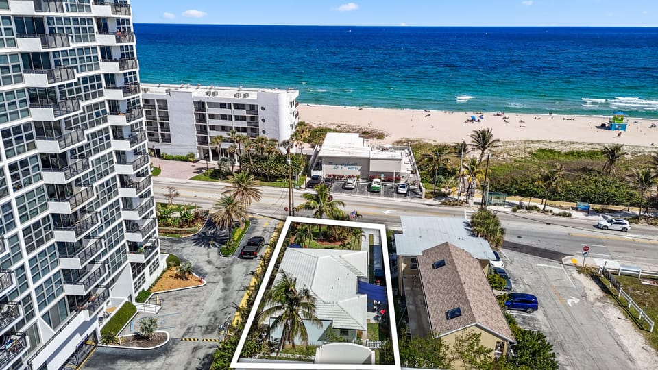 One of the last remaining single-family homes located directly on A1A.