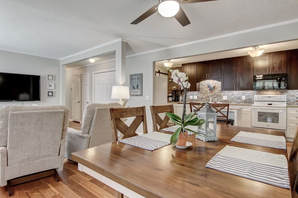 Dining room with view to LR & Kitchen