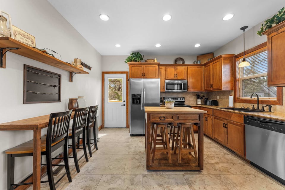 Sit at the counter of pull out a stool and chat with the chef!