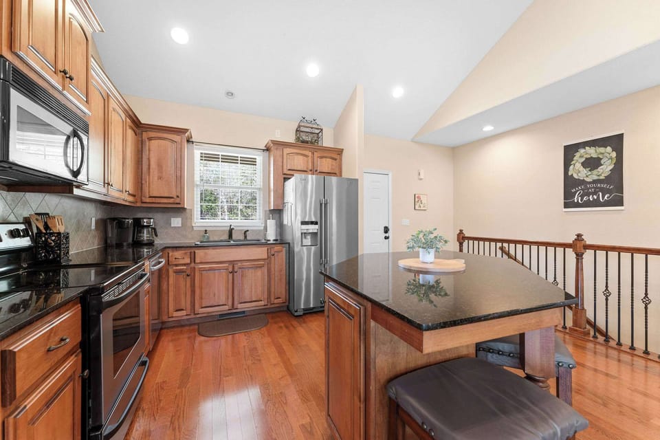 The kitchen is fully stocked with everything you need to cook up your favs!