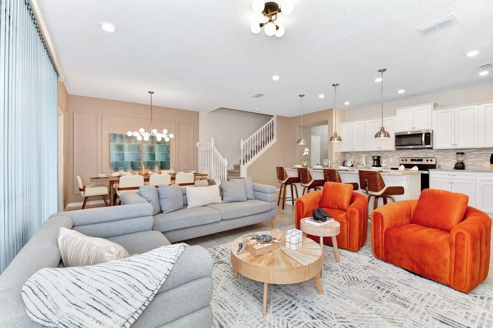 living room with smart tv