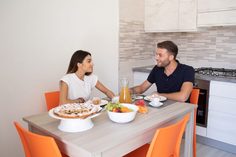 Family Apartment | Private kitchen | Espresso maker, electric kettle, dining tables