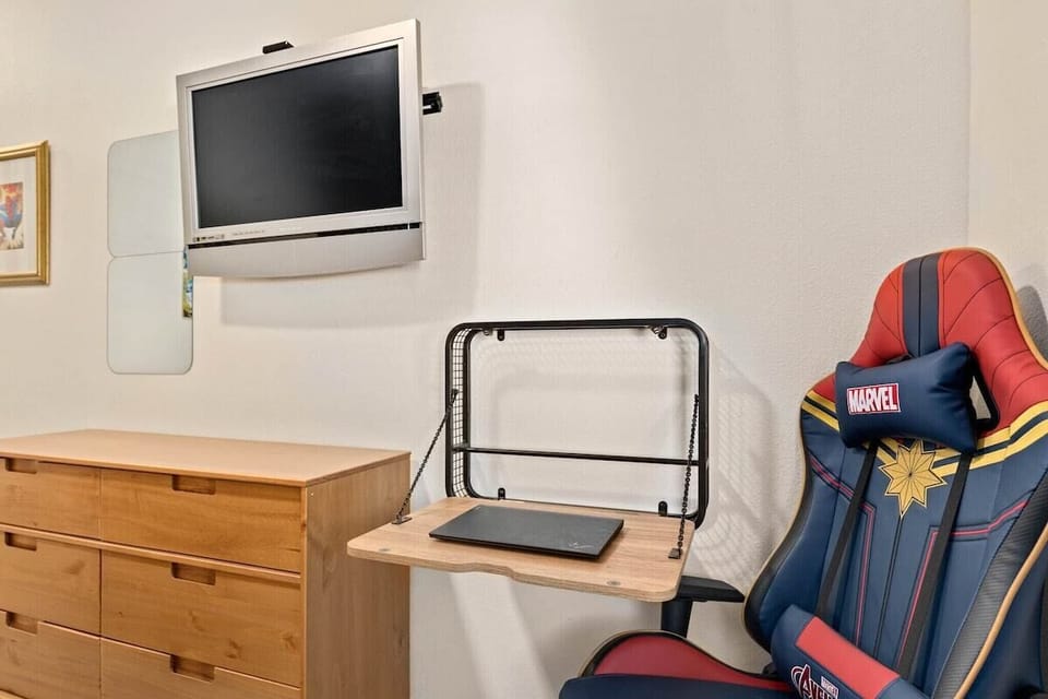 Drop down desk in the Super Suite