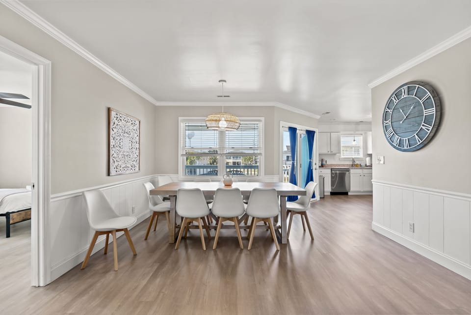 Sit together and enjoy a home cooked meal and chat about your fun-filled day!
