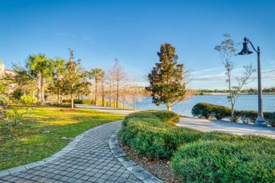 Lake view on property grounds