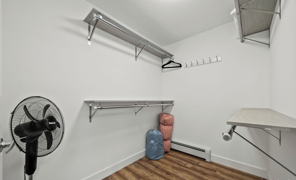 Master Walk-In Closet | Clothes Hangers | Laundry Basket | Air Mattress 