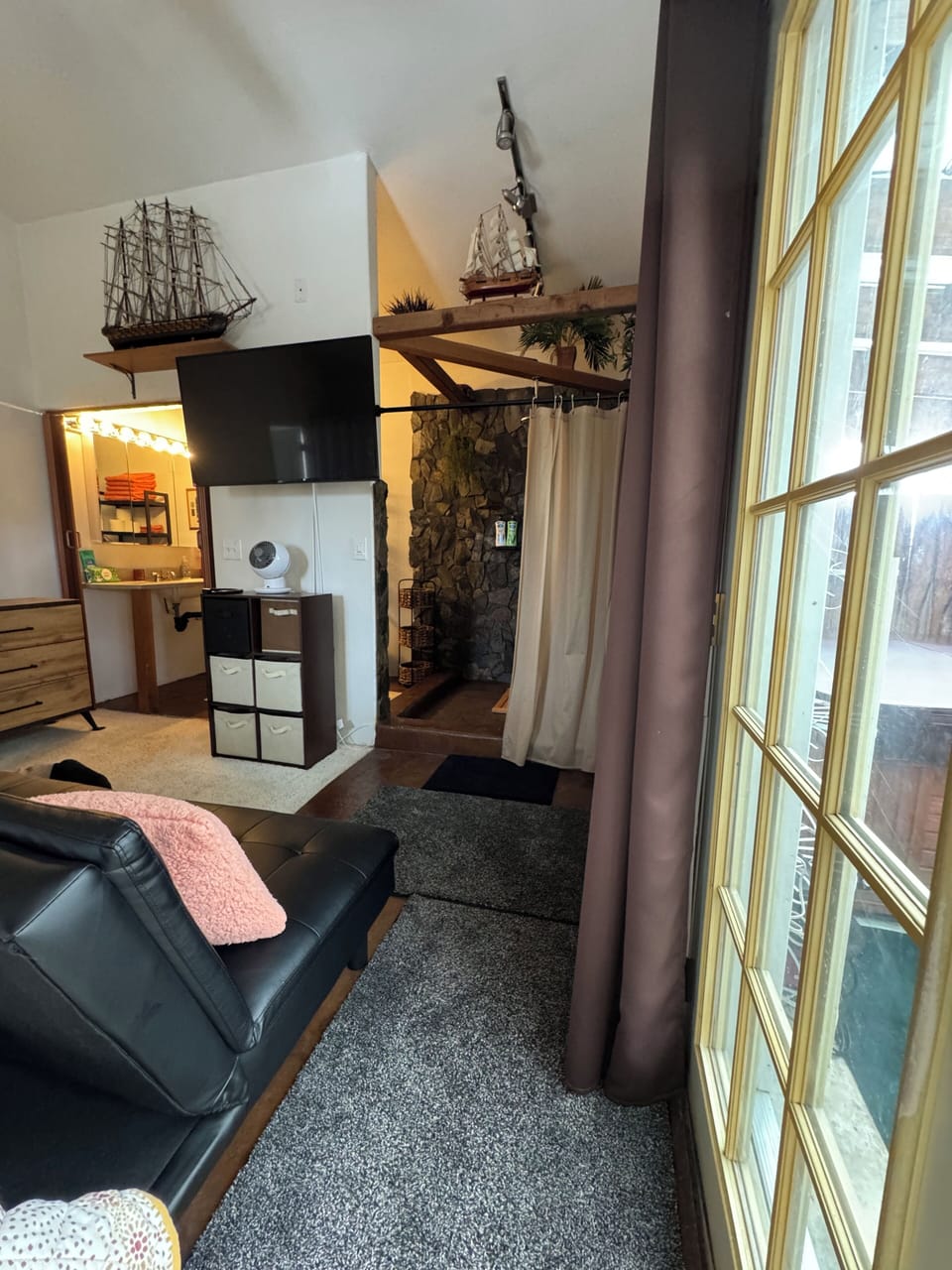 View from patio doors to Master
