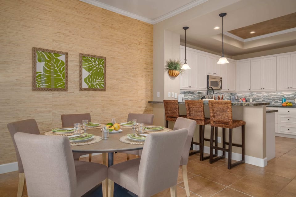 Bar seating for 3.