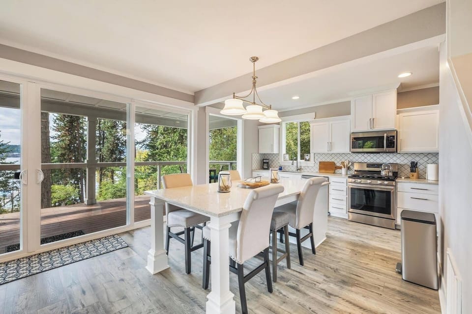 Dining and kitchen area: Located on main floor.