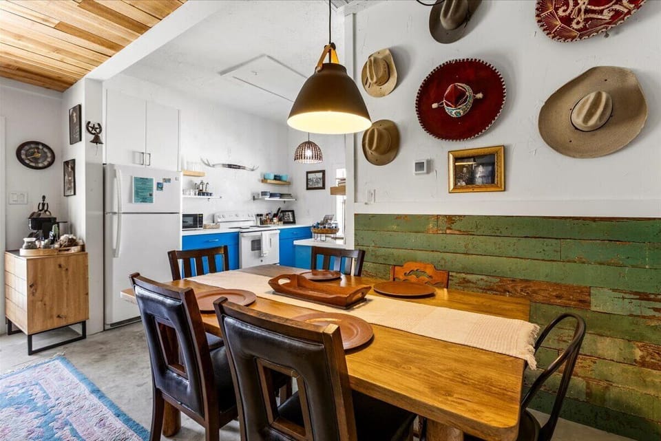 Gather round the table, with room for 6, for supper or game night