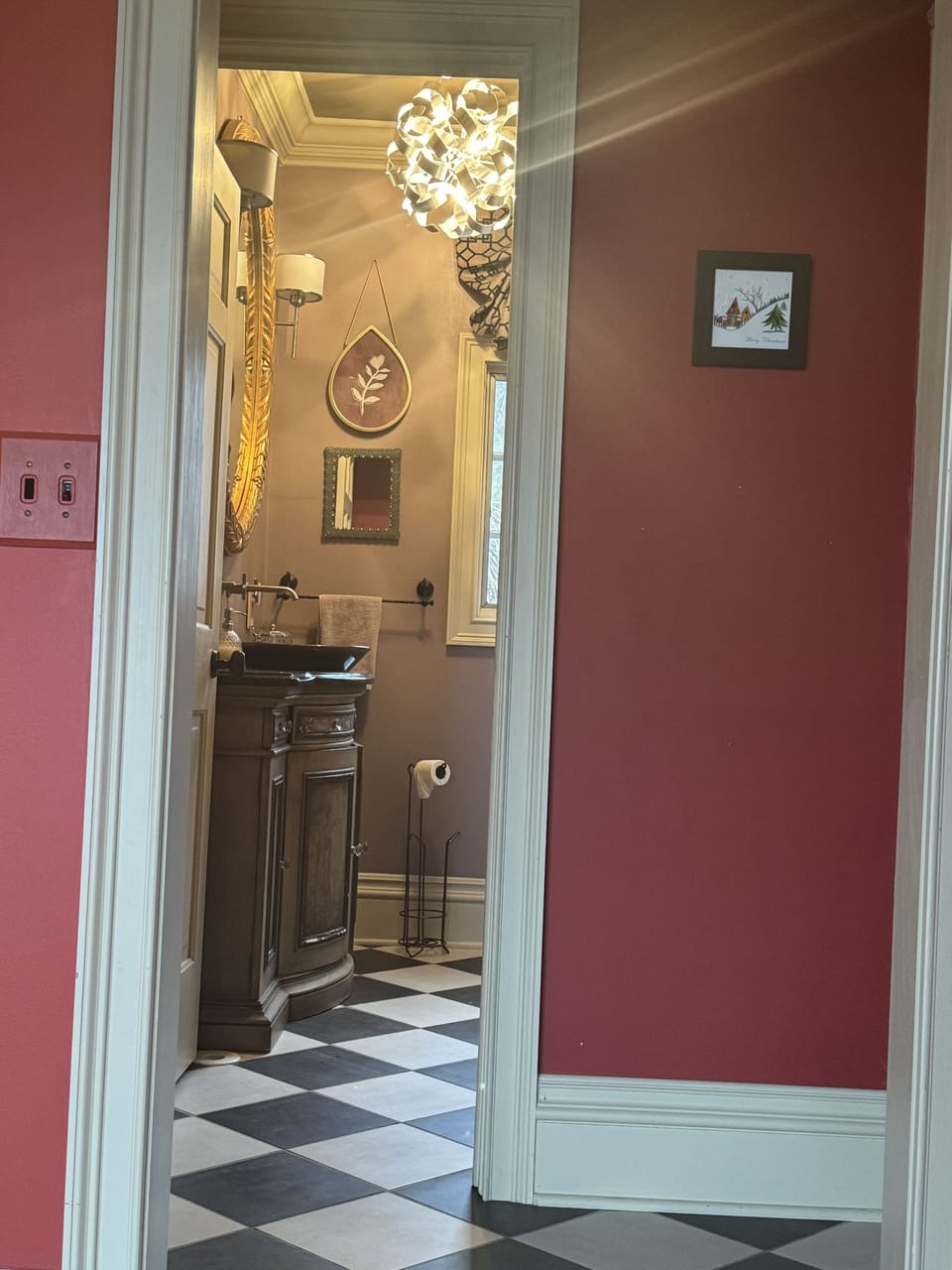 Hallway leading into Bathroom area