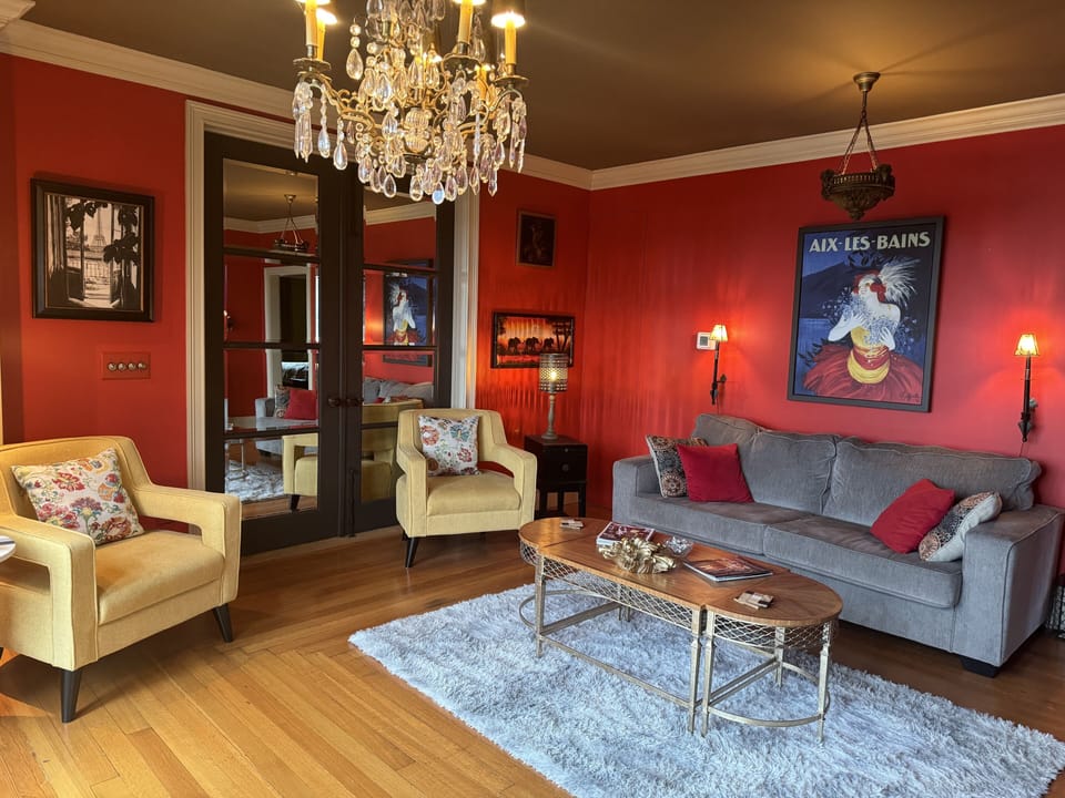 Living Room with Pullout Queen Sofa Bed