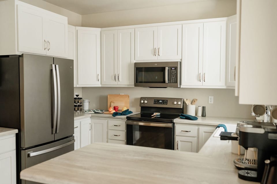 Full kitchen with Stainless Steel appliances