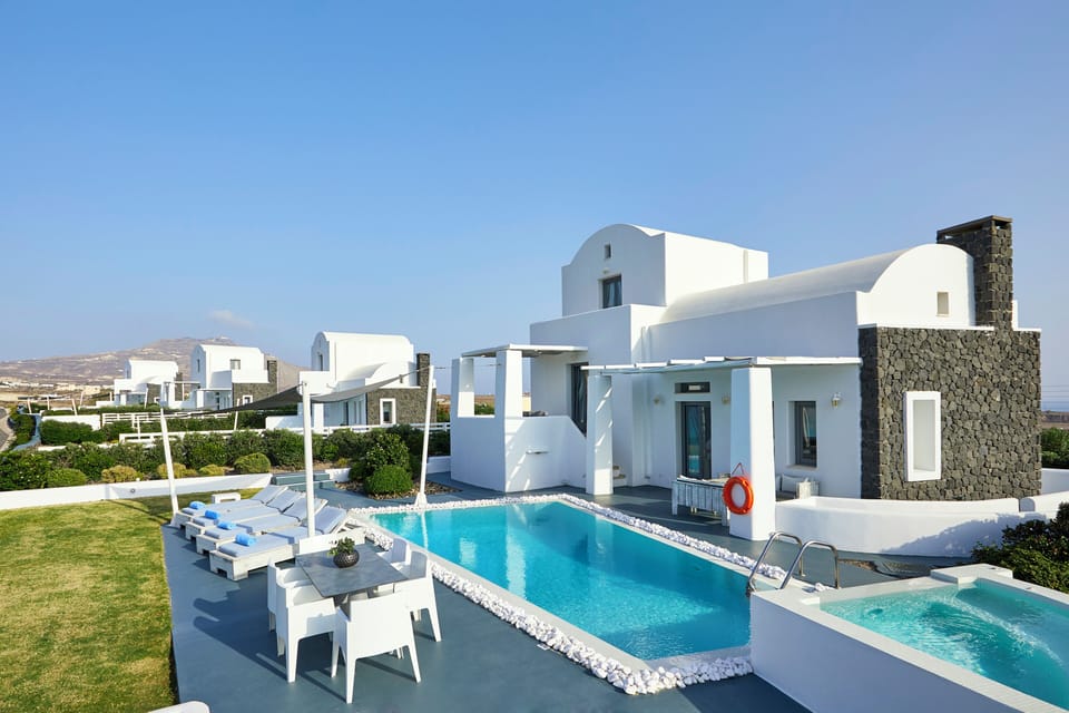 View of the villas private garden
