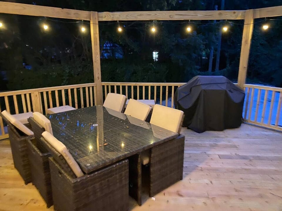 Back Deck Evening View 
