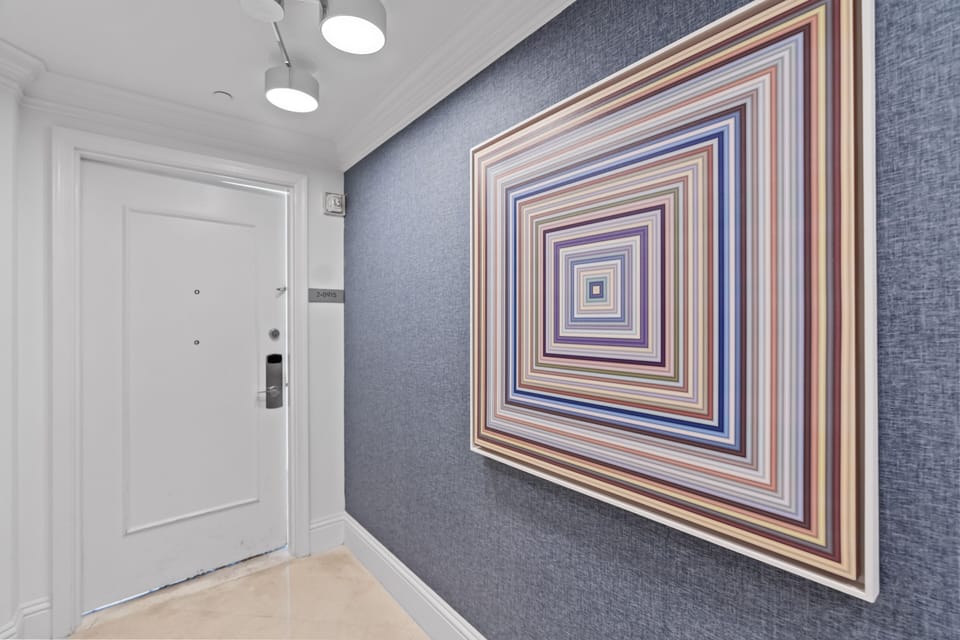 Luxury Apartment | Living area | 50-inch Smart TV with cable channels