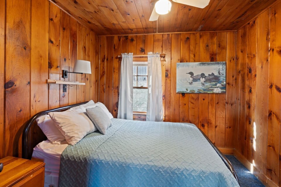 Bright and cozy bedroom with a full-size bed for a great night’s sleep.