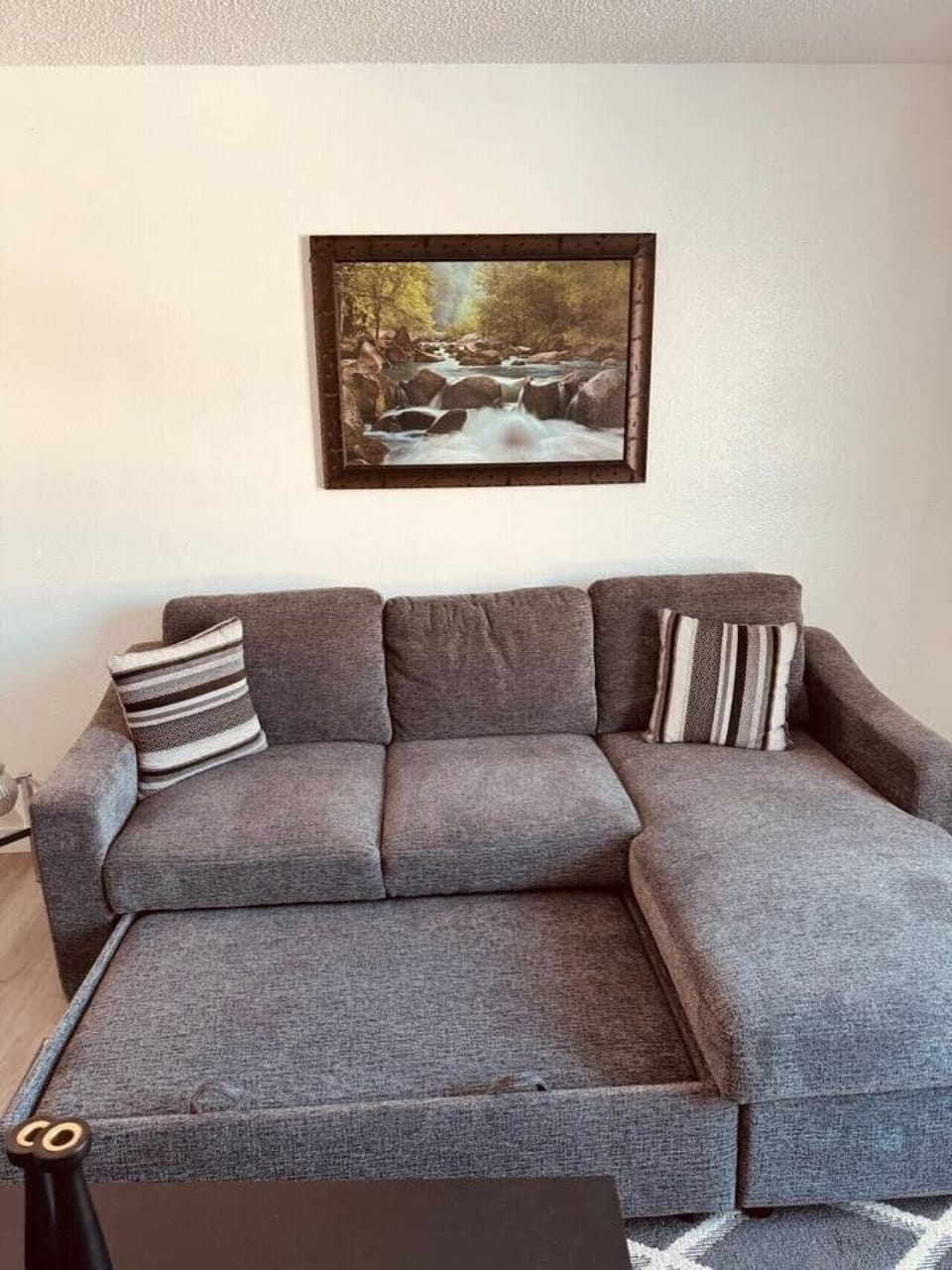Couch/Sleeper partially pulled out