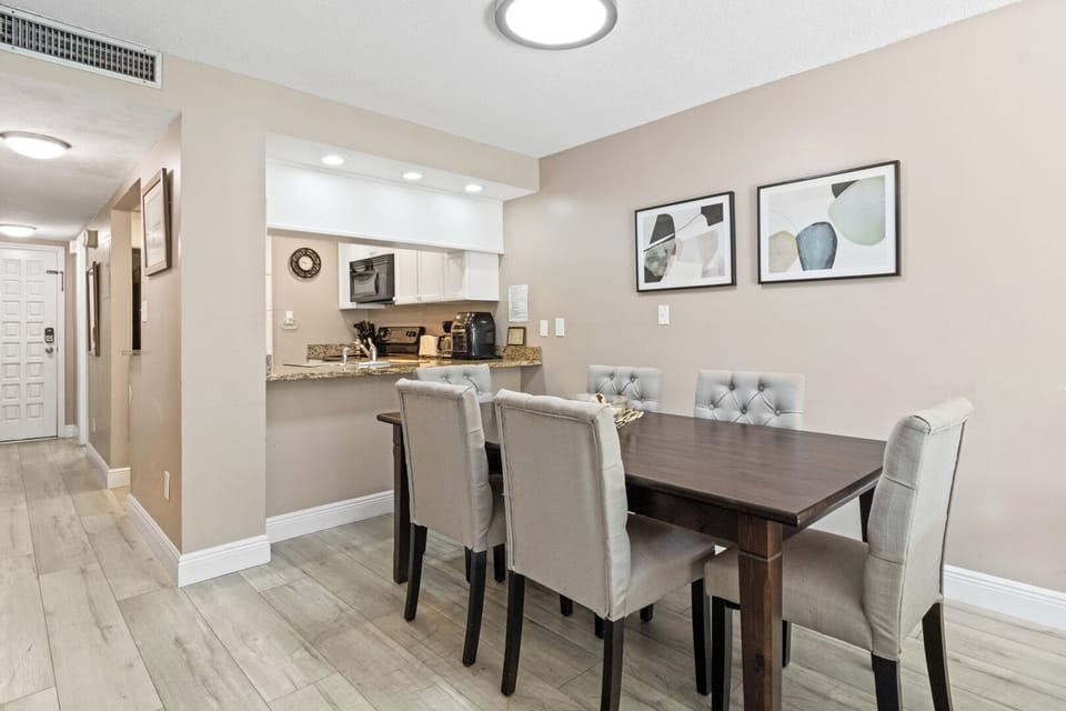 An elegant dining area where meals turn into memorable moments, surrounded by contemporary decor.