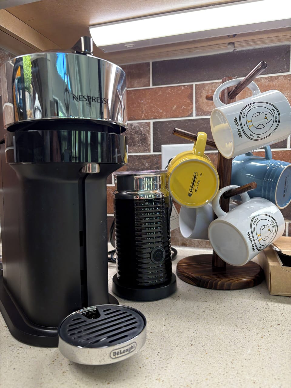 Nespresso coffee and milk frother