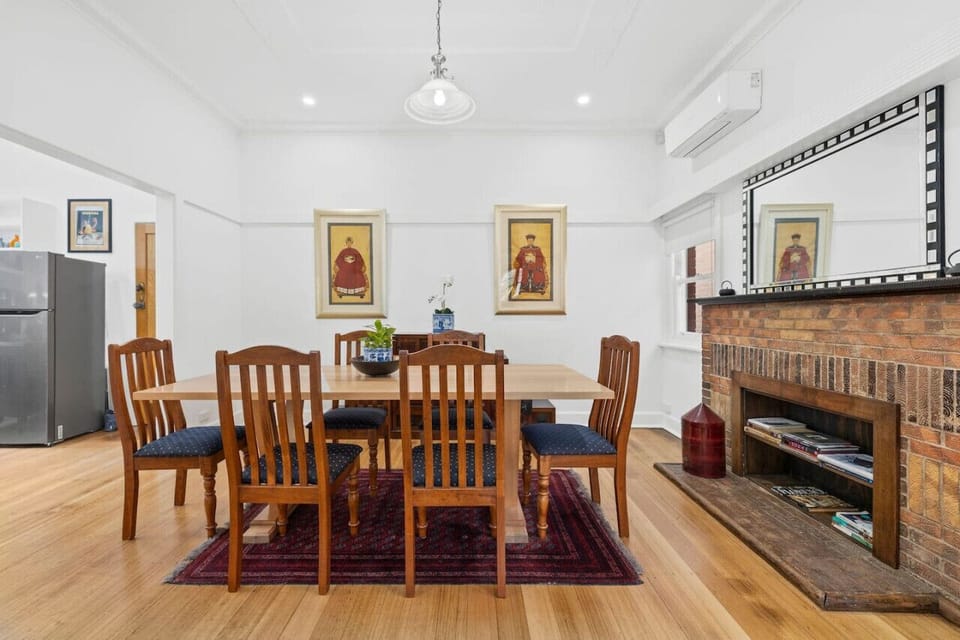 Dining area located off the kitchen