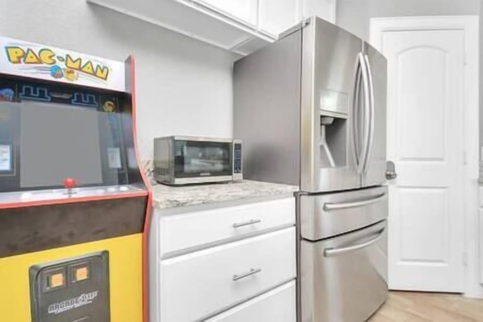 Unit B Pac-man game and refrigerator